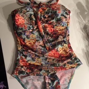 Floral bathing suit